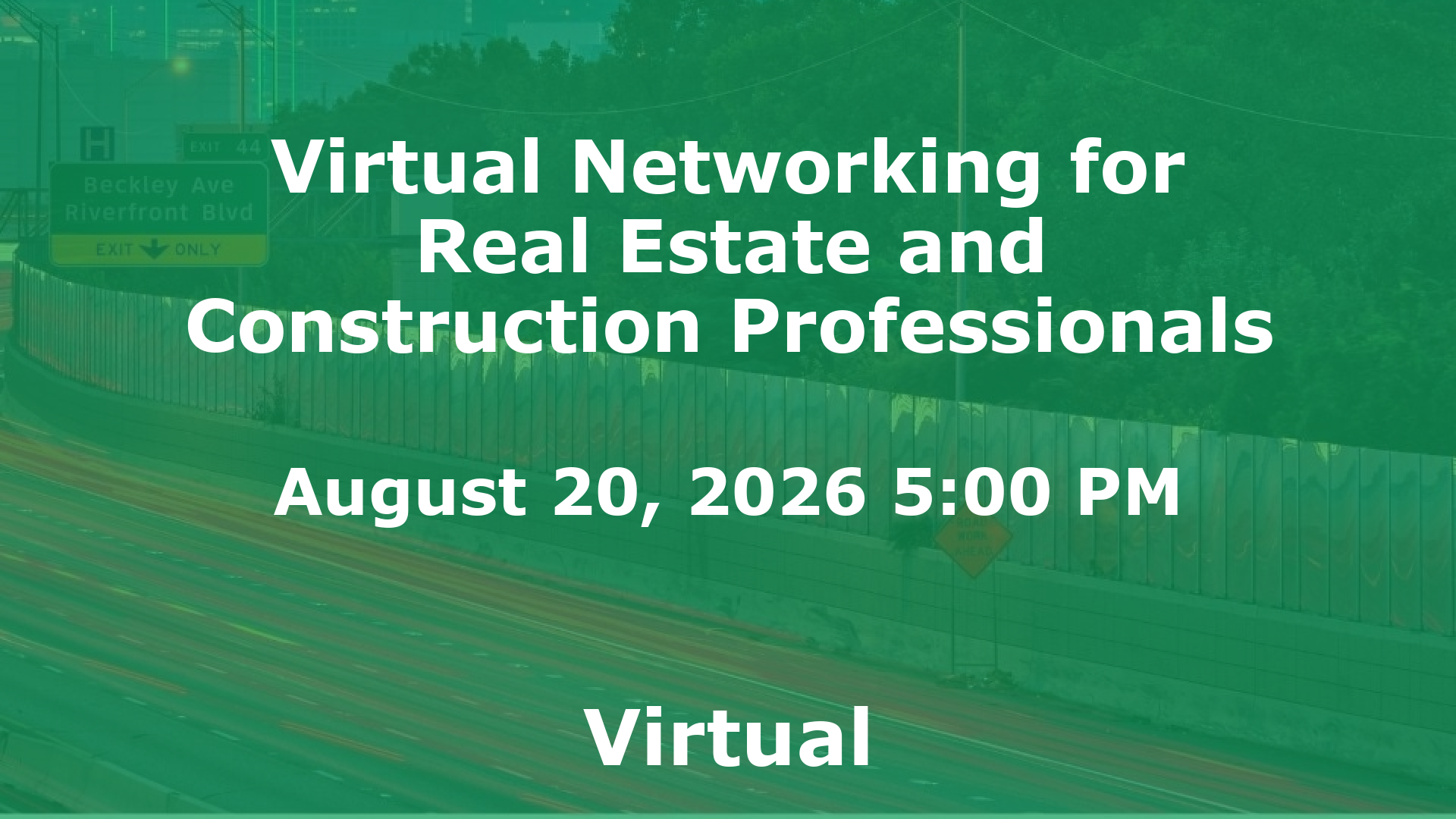 Virtual Networking for Real Estate and Construction Professionals event image